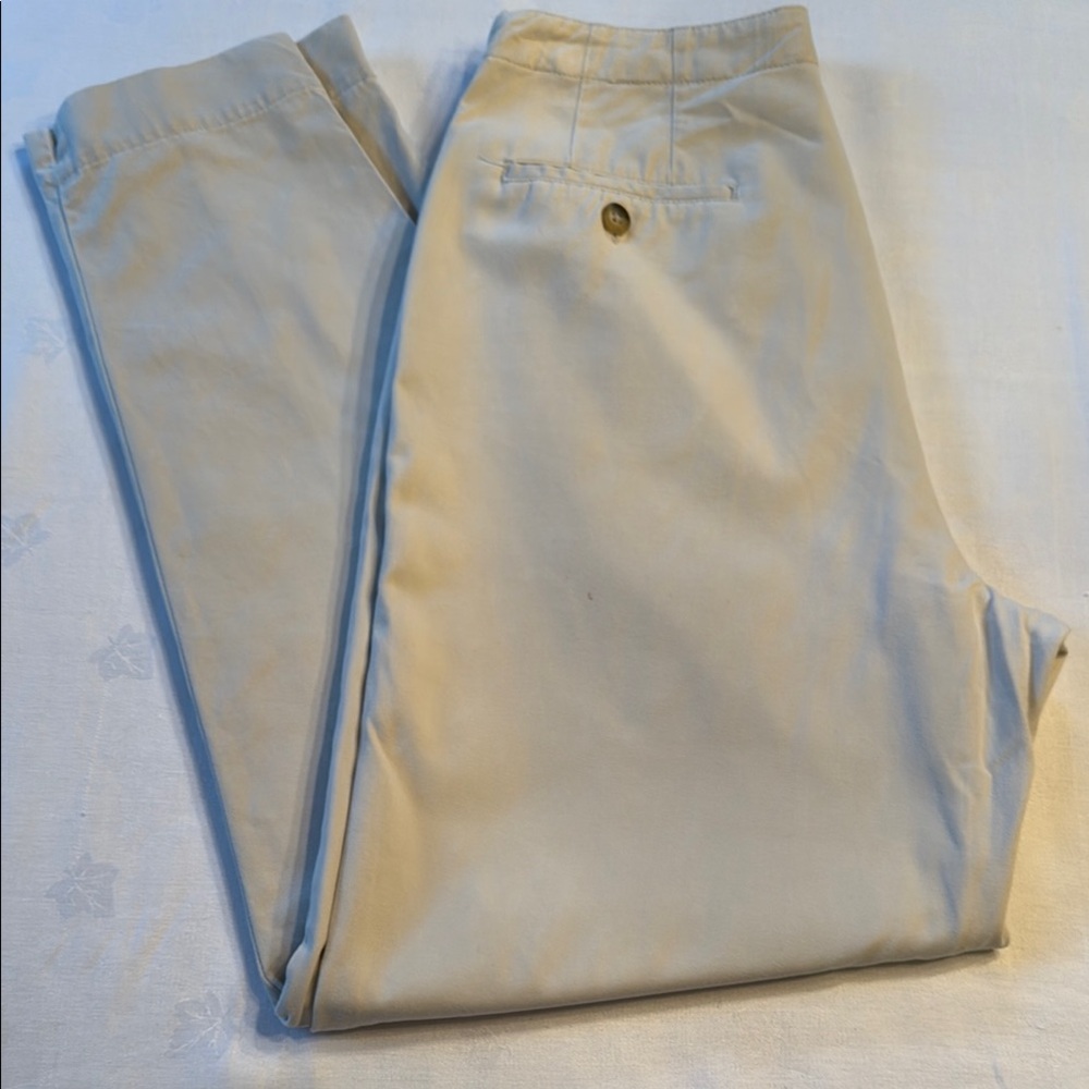 GAP Tan Cotton Twill Trousers Classic Style